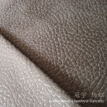 Embossed Suede Leather 100% Polyester Shammy Fluff Fabric for Slipcovers